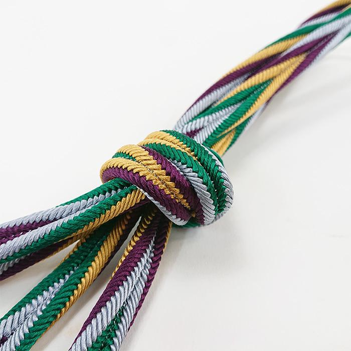 衿秀 公式 帯締 帯締め おびしめ 洋角組 多色使い 4色ひねり 正絹 より  