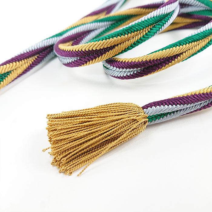 衿秀 公式 帯締 帯締め おびしめ 洋角組 多色使い 4色ひねり 正絹 より  