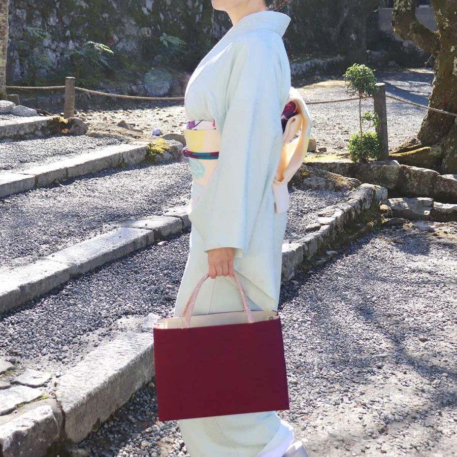 衿秀 公式 バッグ 和装 着物 ばっぐ bag トート 手提げ A4型 楊柳 組紐
