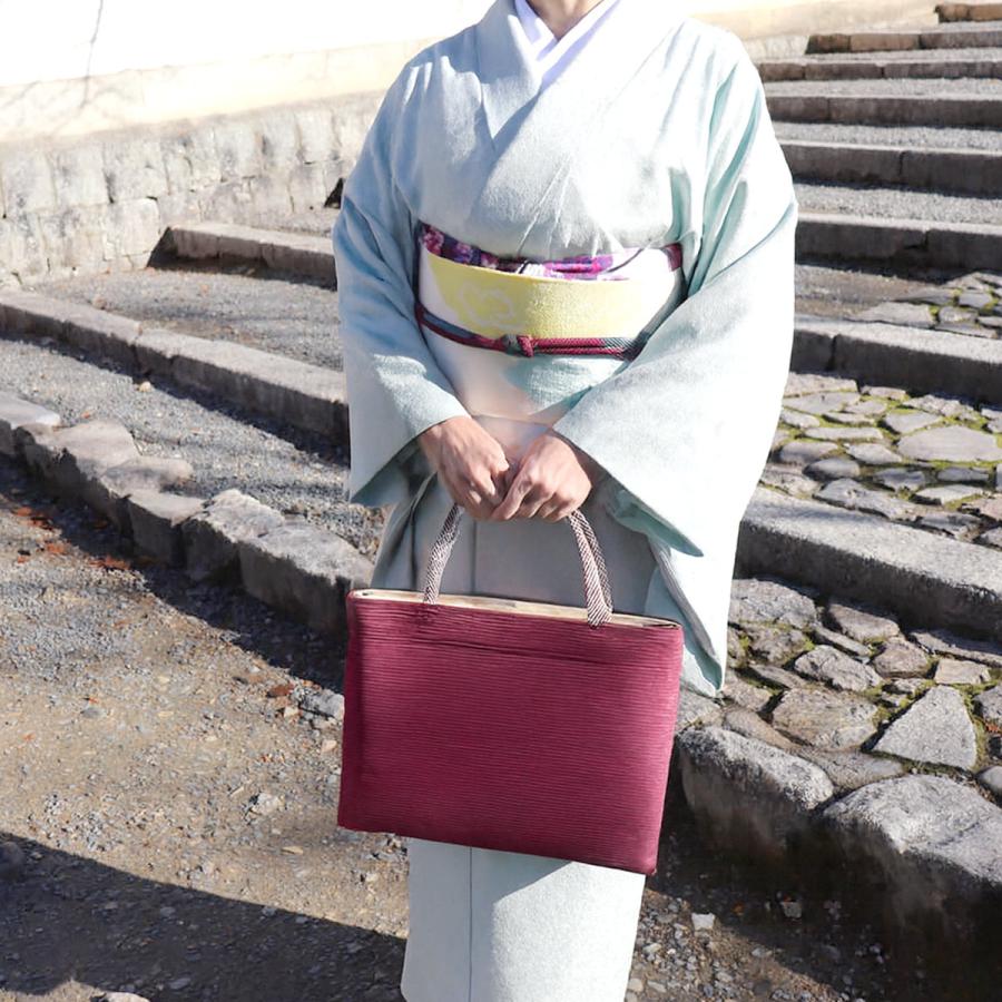 衿秀 公式 バッグ 和装 着物 ばっぐ bag トート 手提げ A4型 楊柳 組紐