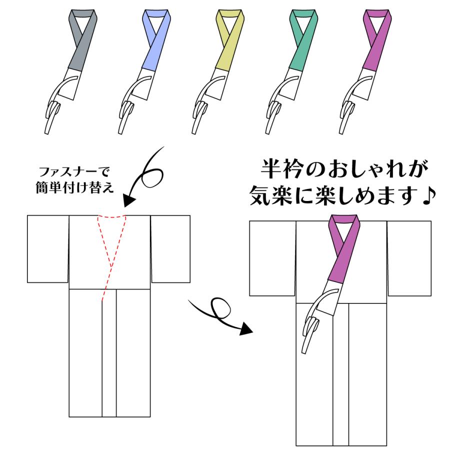 衿秀 公式 き楽っく 替え衿 替衿 かええり 友禅 パズル 緑色 みどり 半衿 はんえり きらっく カラー 洗える 日本製 和装小物 えりひで すなお きものすなお