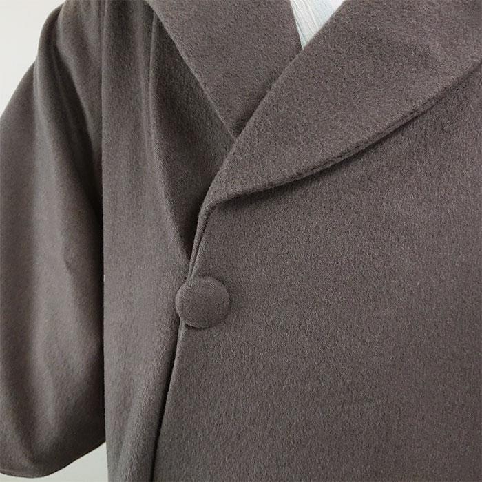 衿秀 公式 へちま衿 ヘチマ衿 コート 防寒 カシミヤ 和装 着物