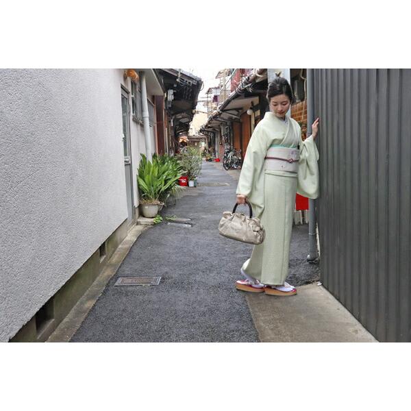 衿秀 公式 バッグ 和装 着物 ばっぐ bag がま口 正絹 皮 牛革 日本製 和装小物 和小物 えりひで 襟の衿秀の画像