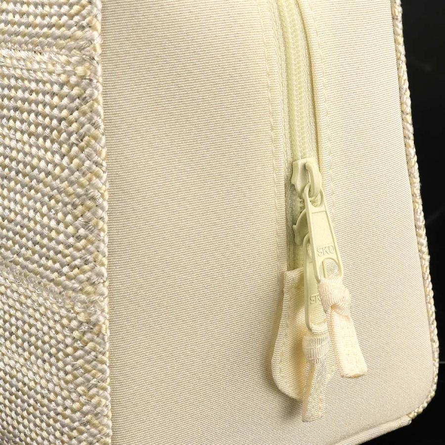 衿秀 公式 バッグ 和装 着物 ばっぐ bag 利休 組紐 白銀 ベージュ 日本製 和装小物 和小物 えりひで 襟の衿秀の画像