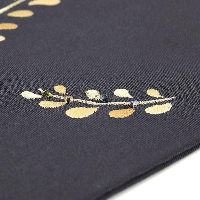 衿秀 公式 帯 名古屋帯 おび 帯 九寸 Legend レジェンド 不死鳥 フェニックス 鳳凰 黒 豪華 刺繍 ガラスビーズ 日本製 和装小物 和小物 えりひで 襟の衿秀の画像