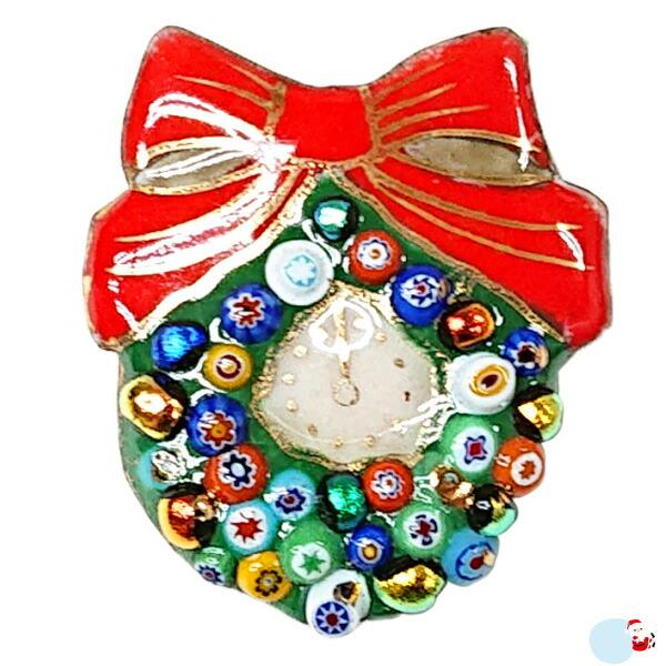 衿秀 公式 帯留め 帯留 おびどめ Xmas クリスマス Christmas 七宝焼き