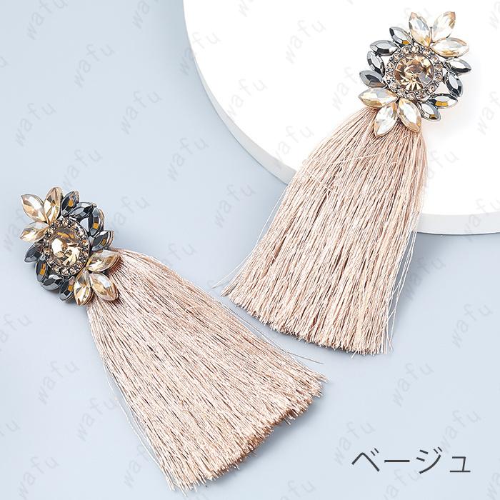 オニキスタッセルと可愛い天使チャームのピアス 【公式通販】