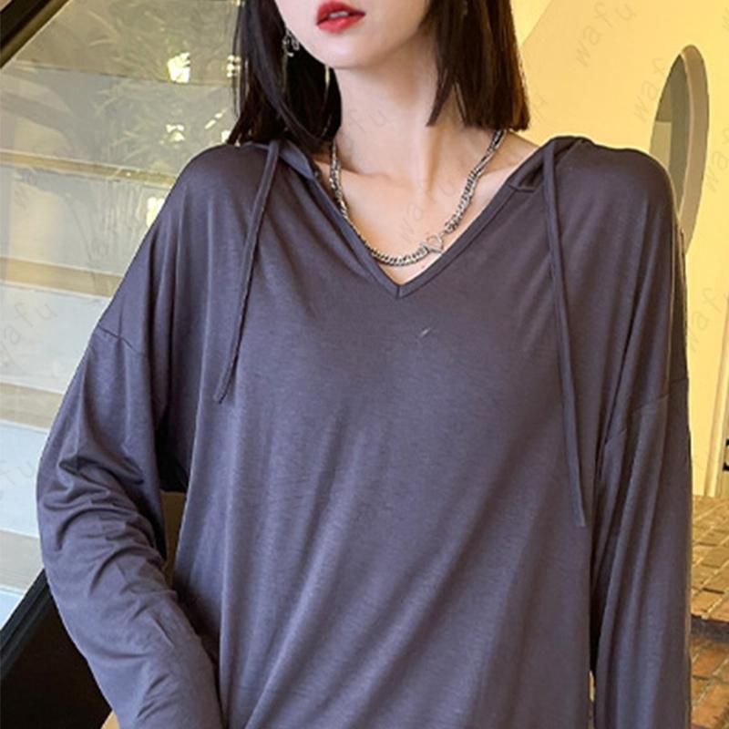 ft58#Tシャツ 長袖 レディース 日本国内当日発送 5color パーカー 薄手 