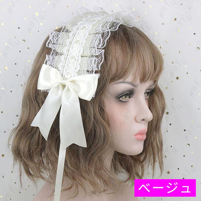 ヘッドドレス ロリータ (h117#) 日本国内当日発送 12color ヘア