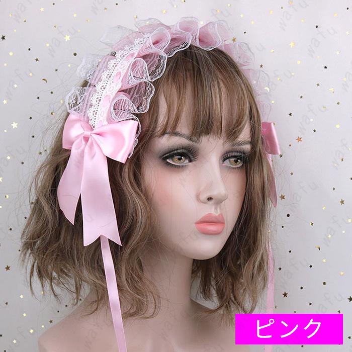ヘッドドレス ロリータ (h117#) 日本国内当日発送 12color ヘア
