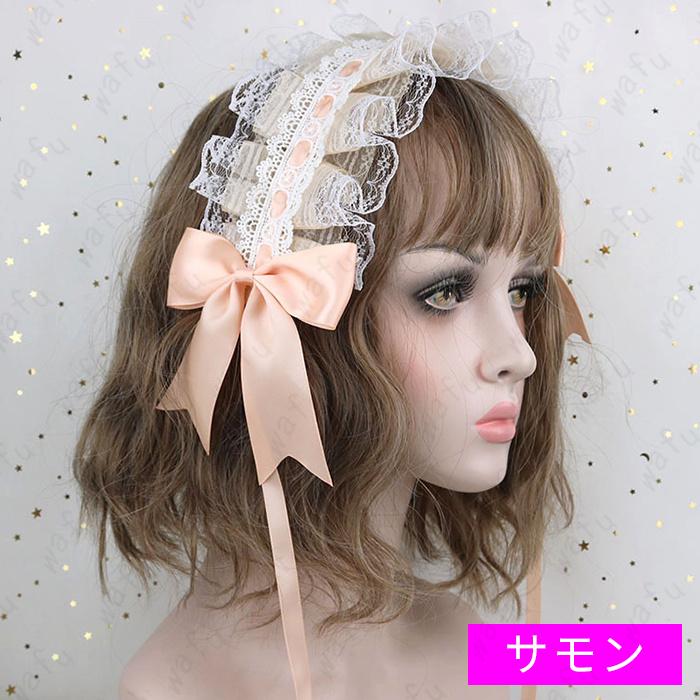 ヘッドドレス ロリータ (h117#) 日本国内当日発送 12color ヘア