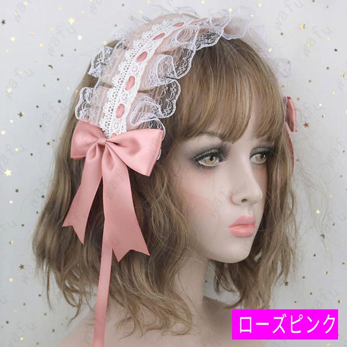 ヘッドドレス ロリータ (h117#) 日本国内当日発送 12color ヘア