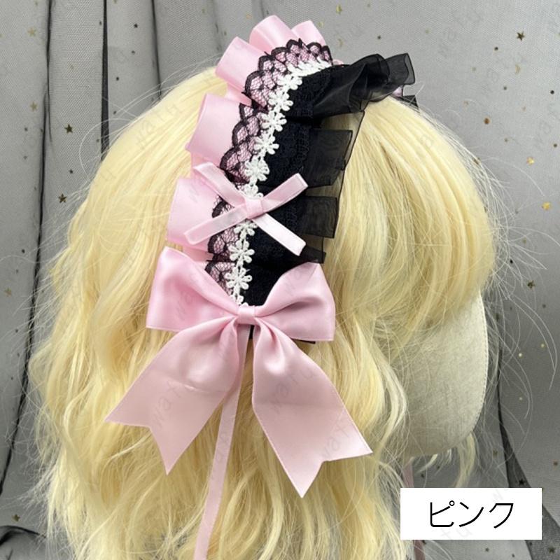 h152#ヘッドドレス ロリータ 当日発送 7color カチューシャ ヘア