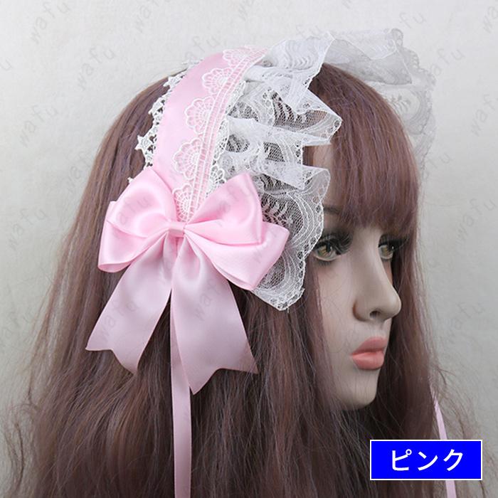 カチューシャ (h47#) 日本国内当日発送 18color 髪飾り ヘッドドレス コスプレ ゴスロリ リボン ヘアアクセサリー ハロウィン ロリータ メイド lolita レース｜eririya｜03