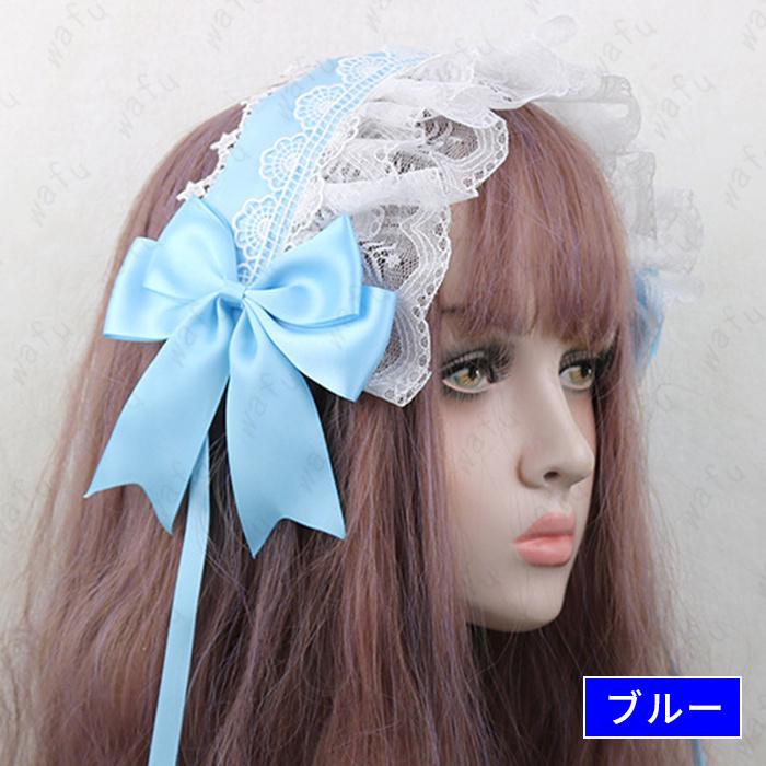 カチューシャ (h47#) 日本国内当日発送 18color 髪飾り ヘッドドレス コスプレ ゴスロリ リボン ヘアアクセサリー ハロウィン ロリータ メイド lolita レース｜eririya｜09