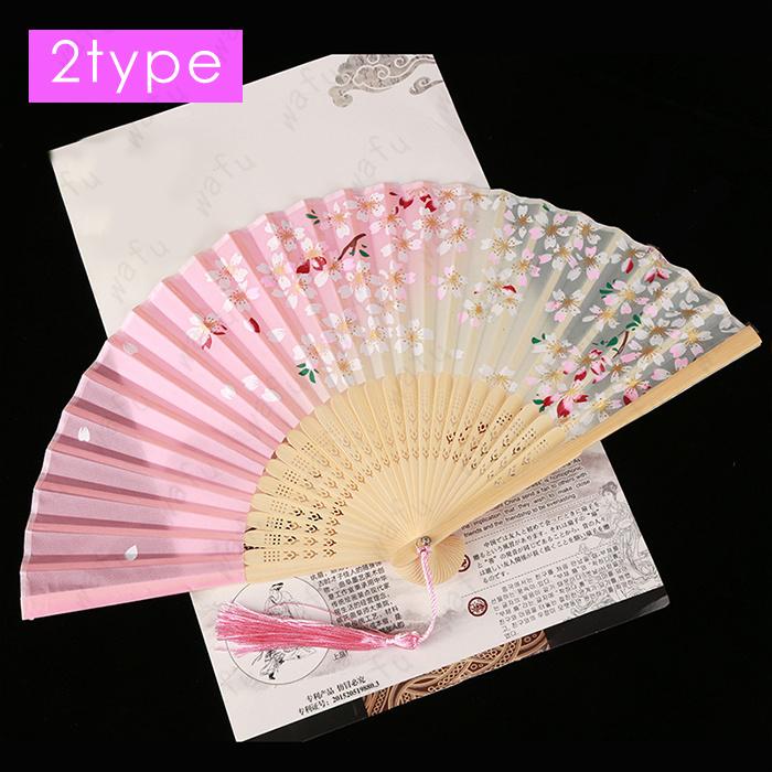 z156#扇子 レディース 当日発送 20type 花柄 竹製 折りたたみ せんす