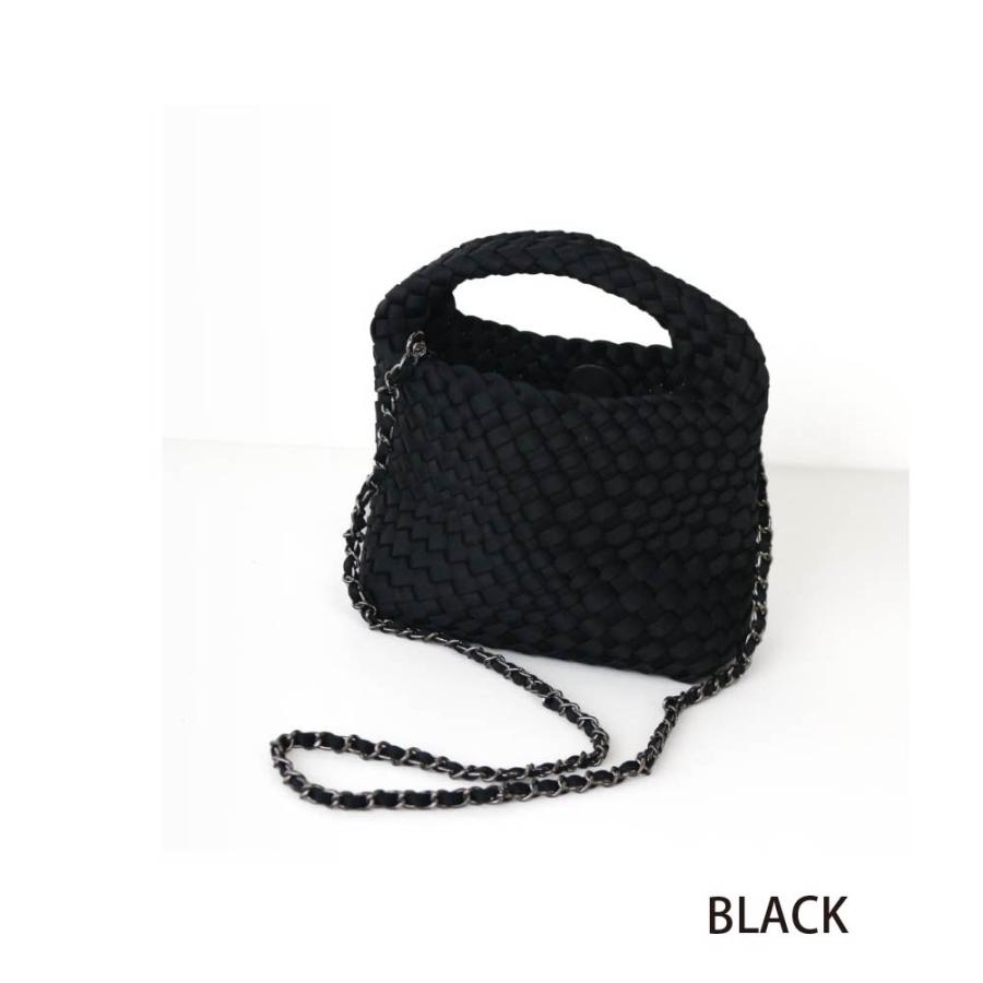 鍵あみ ショルダーバッグ 合皮 ナイロン レディース ハンドバッグ