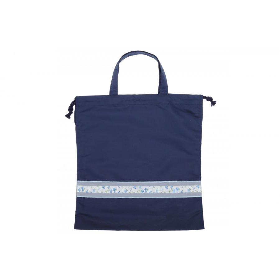 ナイロン靴袋 リボンテープ ブルー お受験 紺 シューズケース Nsb1001b お受験服の専門店ernie Essie 通販 Yahoo ショッピング