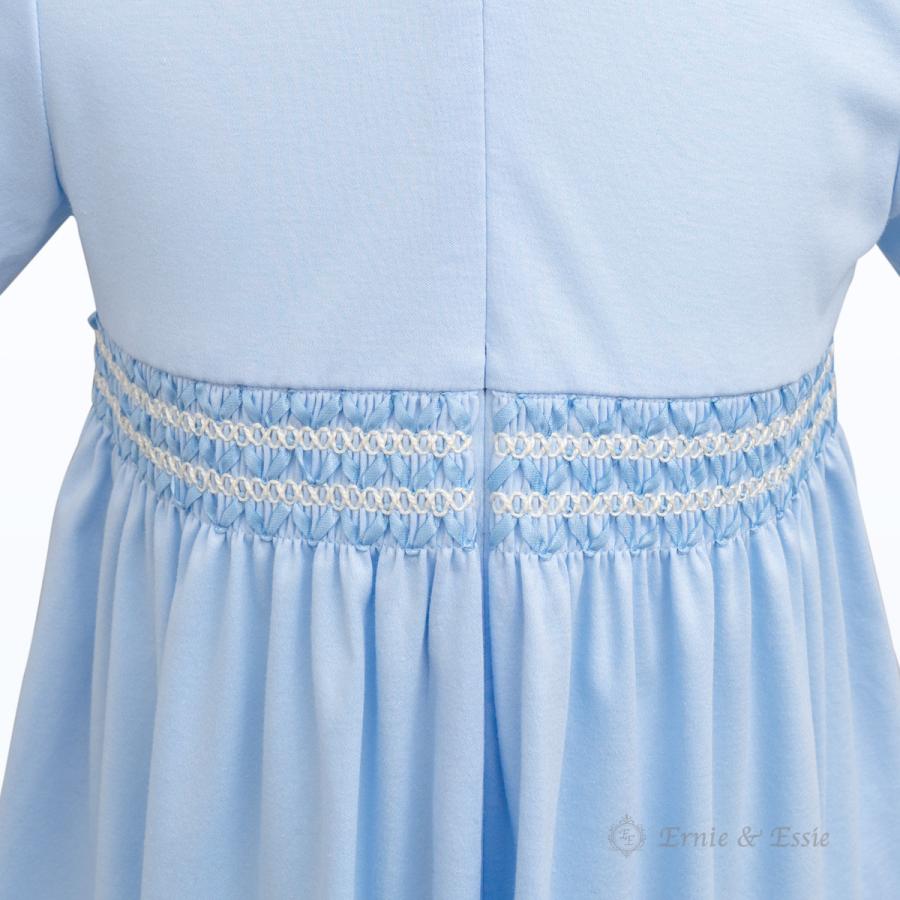 前開き シャーリングワンピース お受験服 お教室着 通学 通塾