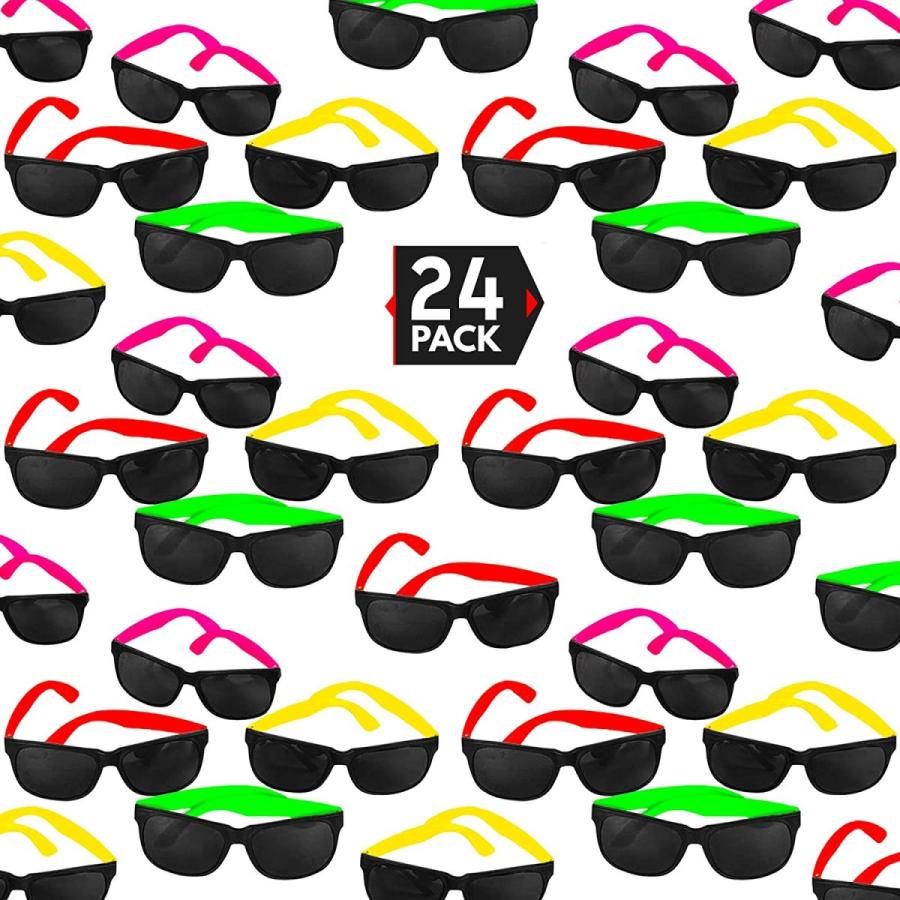 超格安一点 24 Pack 80 S Style Neon Party Sunglasses Fun Gift Party Favors Party Toys Goody Bag Favors 並行輸入品 その他キッチン 日用品 文具 Www Oroagri Eu