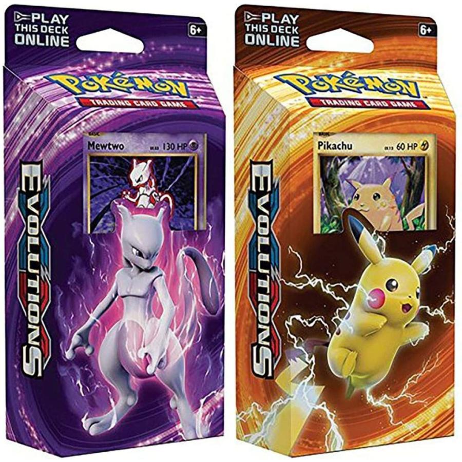 Pokemon Mewtwo Pikachu Xy Evolutions Tcg Card Game Decks 60 Cards Each 並行輸入品 メルカリ