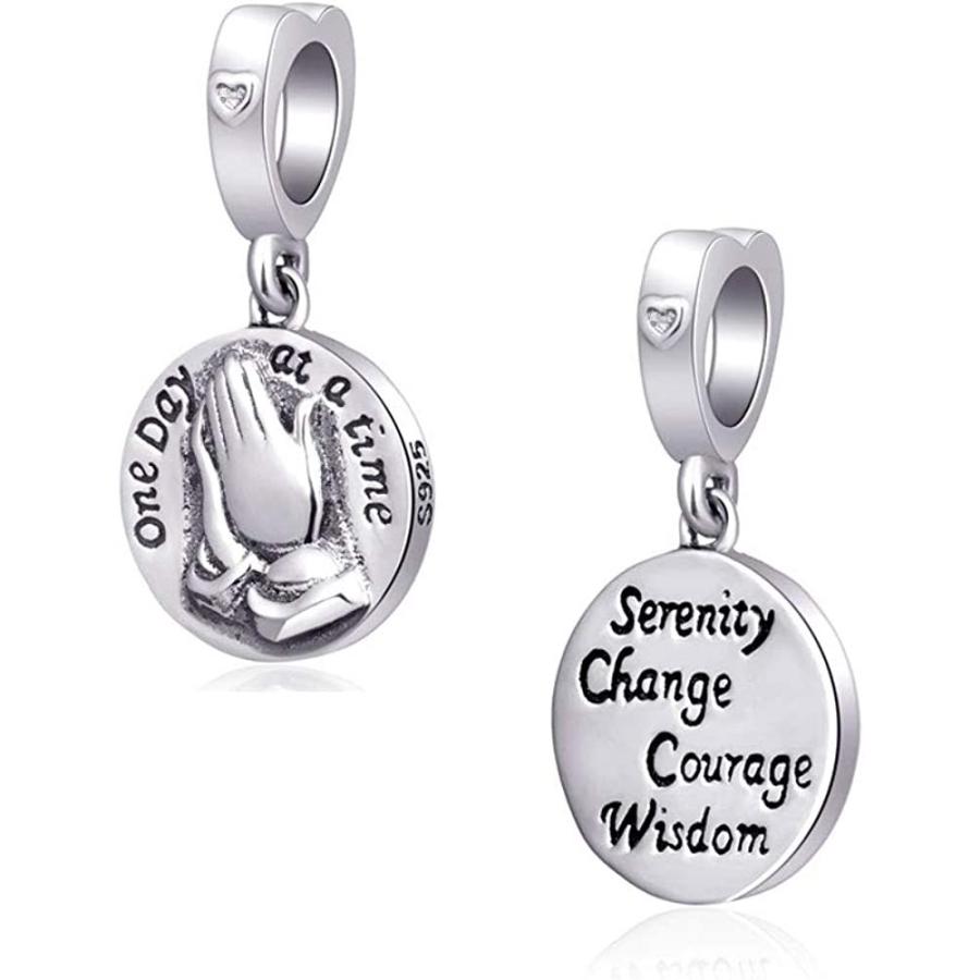 夏セール開催中 Max80 Off 祈る手チャーム 925スターリングシルバー 愛の祈り ダングル セレニティチェンジ勇気知恵チャーム パンドラスタイルブレスレットにフィット 母の日 感謝祭 その他レディースアクセサリー