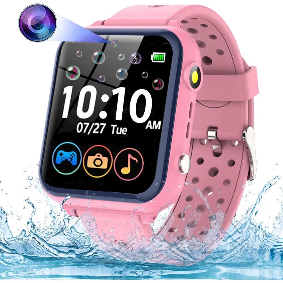 Kids Game Smart Watch  Kids Smart Watch for Boys Girls  Waterproof Phone for Kids with Camera 11 Children Learning Games Alarm Clock Music Player Cal