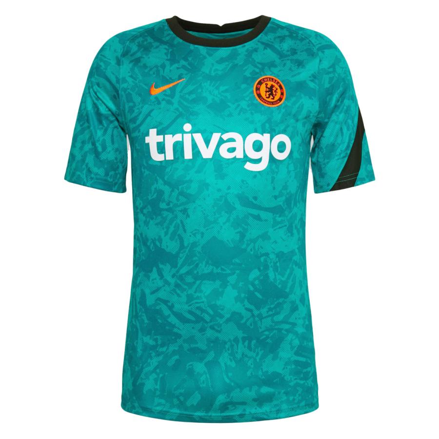 輝い 21 22 チェルシーfc オフィシャルグッズ Nike メンズ プレマッチユニフォームtシャツ 緑 Cisama Sc Gov Br