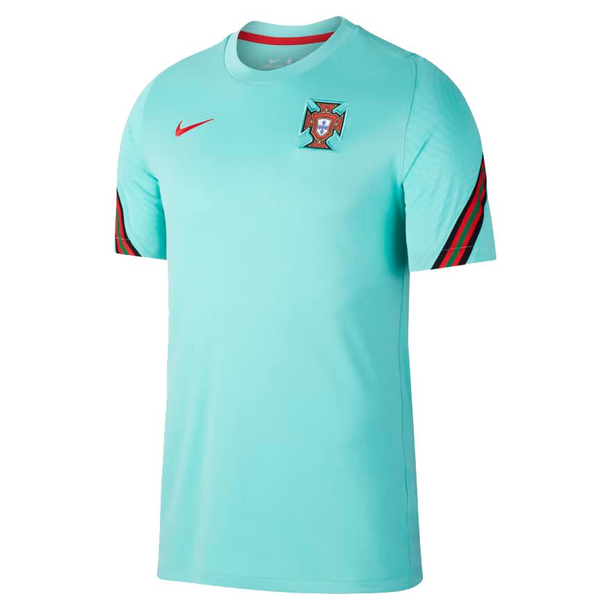Uefa 欧州選手権 Euro ポルトガル代表ナショナルチーム オフィシャルグッズ Nike メンズ トレーニングtシャツ ストライク ライトブルー Prt022 エルラブンドスポーツ 通販 Yahoo ショッピング