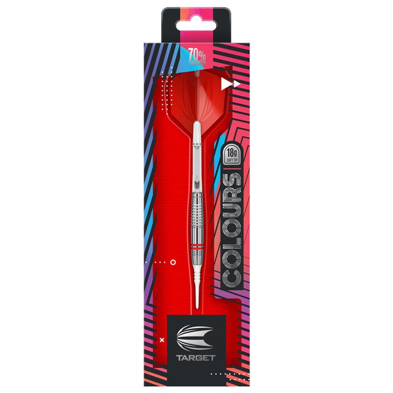 ダーツ バレル ターゲット カラーズ3 レッド 18.0g タングステン70