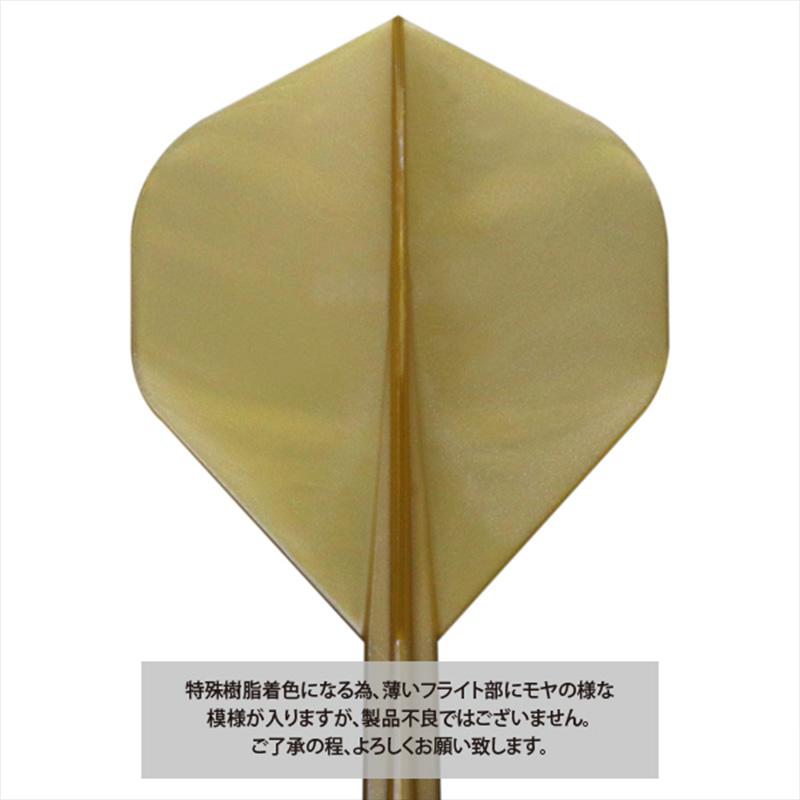 ダーツセット 透明フライト金色模様ケース付き コンドル アックス メタリック スタンダード CONDOR AXE