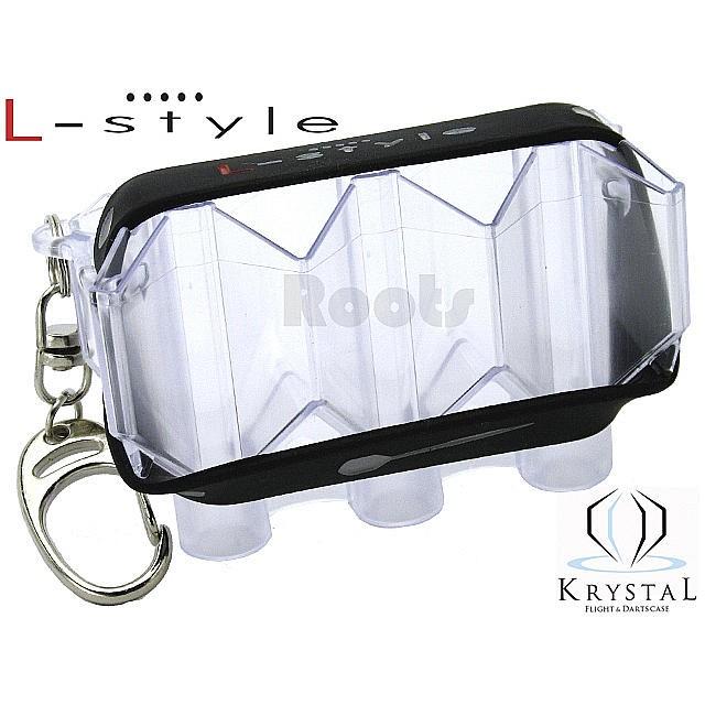 ダーツセット シャフト フライト ケース ダーツ フライトケース L-style KRYSTAL/クリア/フライトケース : ER