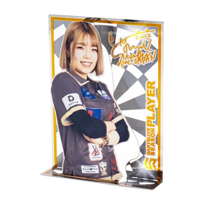 【大決算セール】ダーツライブカード DARTSLIVE PLAYER GOODS 第四弾 鈴木優美選手 メタルプレート付き｜ersports｜03