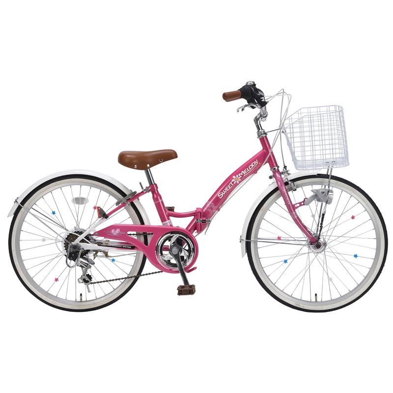 子供用自転車 22インチ M-802F S-MELODY 6段ギア オートライト : ER