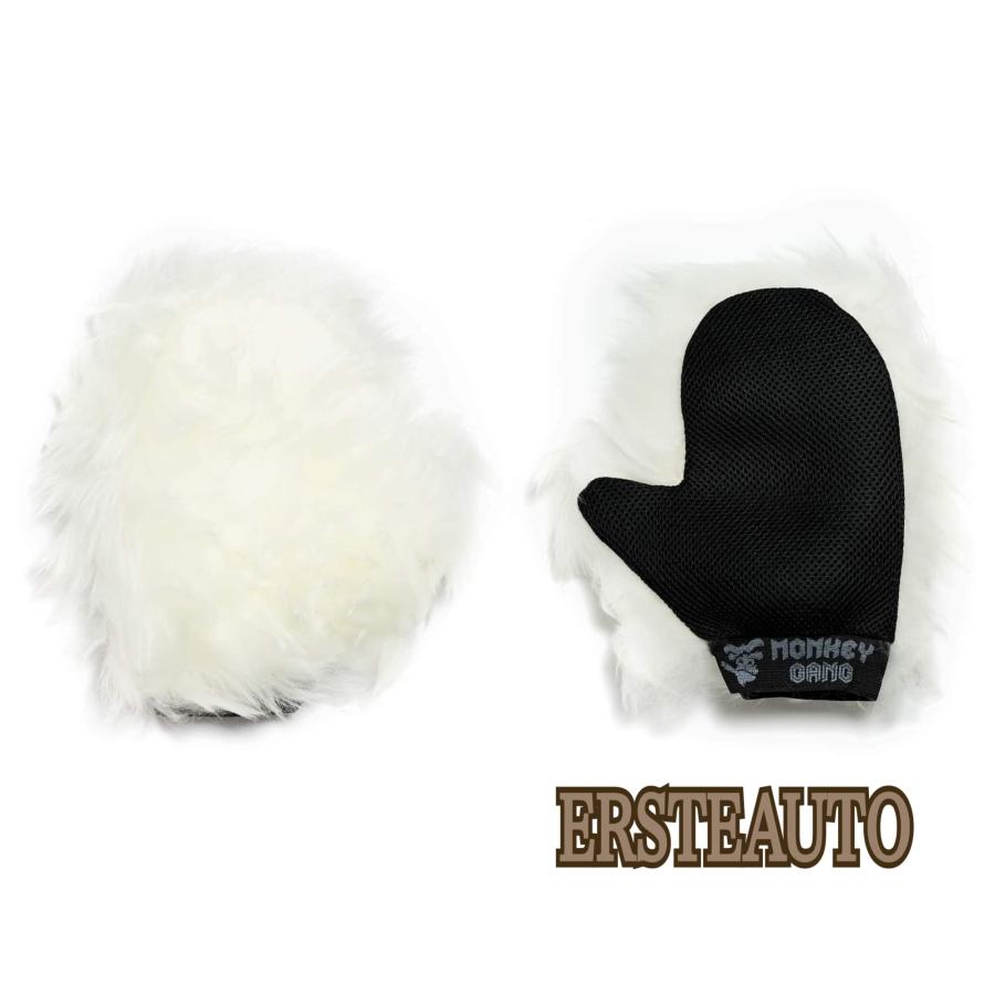 モンキーギャング モンキーミット スポンジ ミット 洗車 泡 天然羊毛 メッシュ カー用品 カーケア スパシャン | 