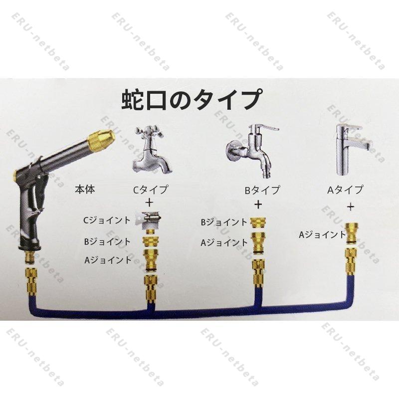 高圧洗浄機 家庭用高圧 高圧洗浄ノズル 電源不要 小型 軽量 ホース 洗車 ノズルヘッド ウォータージェット 強力噴射 洗浄 大掃除 先端ノズル 掃除 簡単取付｜eru-netbeta｜15