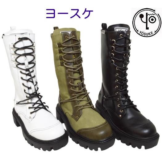 YOSUKE（ヨースケ） 靴 ブーツ 厚底 ファスナー付 YOSUKE 4460028