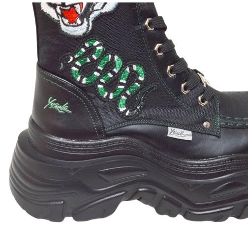 YOSUKE 厚底編み上げブーツ ゴス ゴシック 【楽天市場】【送料無料】靴