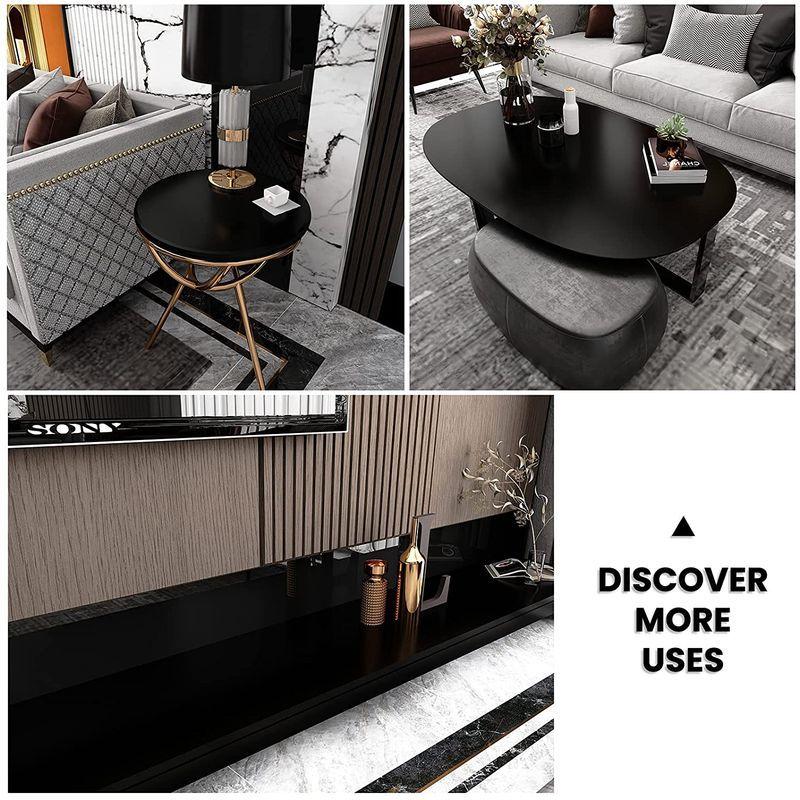 Chichome リメイクシート 黒 無地 壁紙シール カッティングシート45cm 6m 壁紙 クロス 厚みあり はがせる壁紙 リメイク ウ 最高の品質の