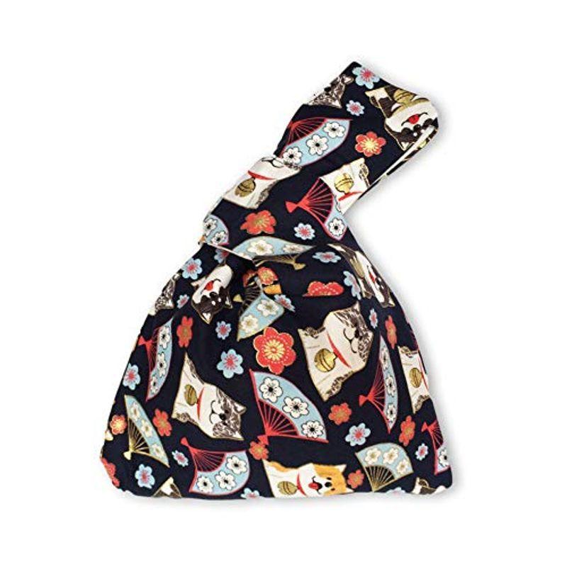 ルビタス 和 柄 ポーチ バッグ 巾着 袋 かわいい 弁当 いぬ キャラクター ハンド バック カバン 小 入れ 犬 開梱 設置 無料