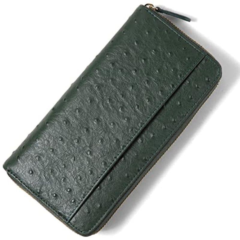 Tofulm 高級 長財布 本革 高級 ダチョウ柄 ブランド 大容量 財布 財布 財布 帽子 ファッション小物 チェック 人気 小銭入れ ボックス型 エルトクローバー ラウンドファスナー カード収納 絶対一番安いの