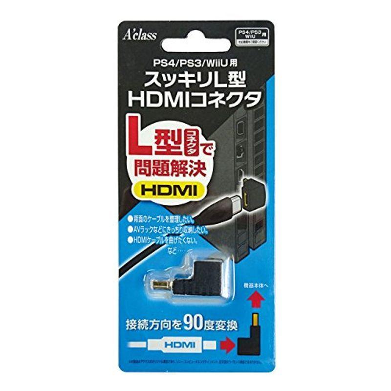 404円 激安直営店 404円 84%OFF PS4 PS3 WiiU用スッキリL型HDMIコネクタ