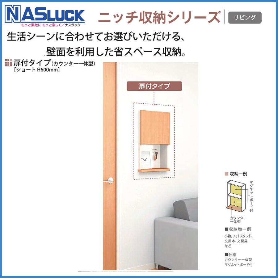 リビング ナスラックニッチ収納シリーズ リビング埋め込み・壁付け兼用
