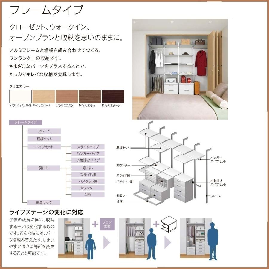 新入荷！ 収納　LIXIL システム フレームタイプ 　クローゼット・ウォークイン・オープンプラン　 おすすめプランNo.　S-2 【SK2571433918】(90392円)