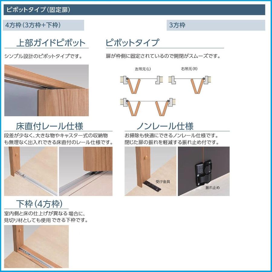 クローゼットドア ナスラック クローゼット折戸ピボットタイプh2 050 4方枠 12 Mmw1 700ｍｍ Nasore Sd 1700p 東京n L建材 通販 Yahoo ショッピング
