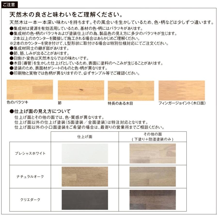 LIXIL（リクシル） 集成カウンター インテリアカウンター カウンター