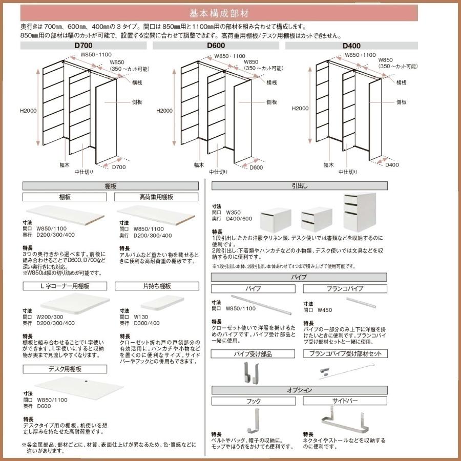 LIXIL（リクシル） 収納 壁面収納LIXIL ヴィータスパネル クローゼット