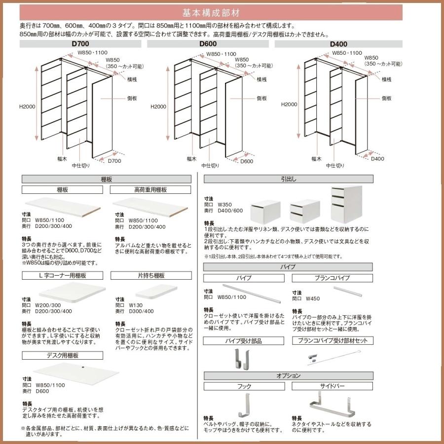 LIXIL（リクシル） 収納 壁面収納LIXIL ヴィータスパネル クローゼット