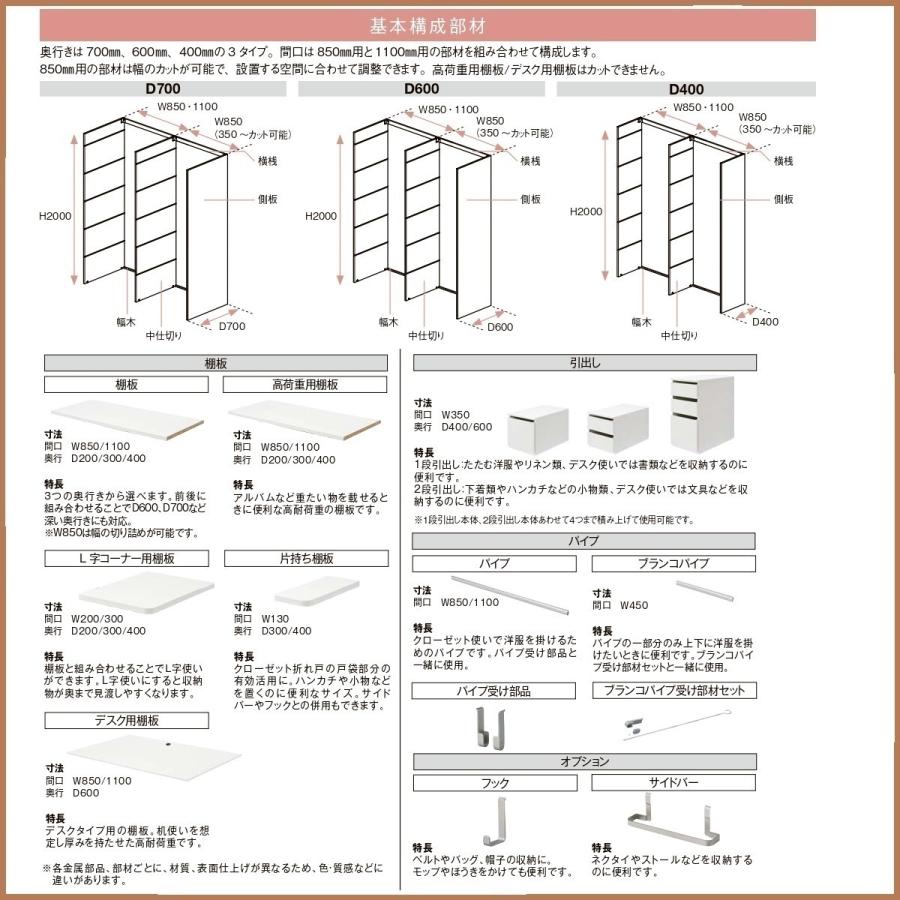 LIXIL（リクシル） 収納 壁面収納LIXIL ヴィータスパネル クローゼット