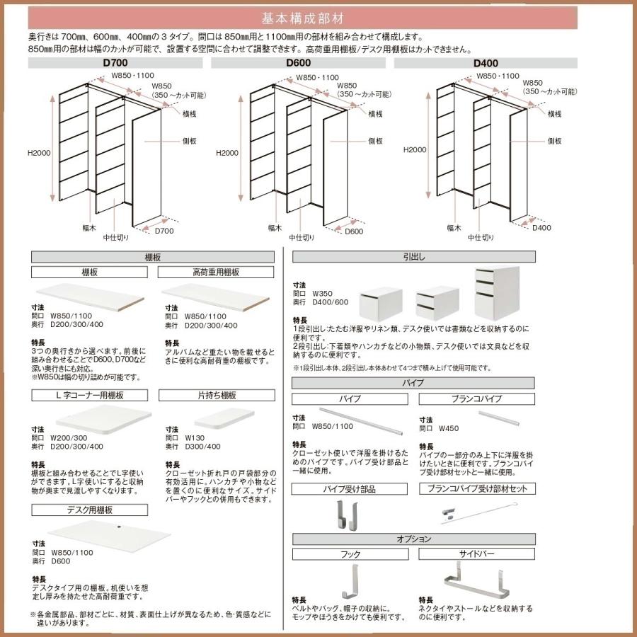LIXIL（リクシル） 収納 壁面収納LIXIL ヴィータスパネル クローゼット